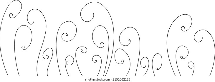 geometric vector linear flowing swirls