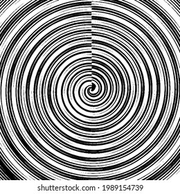 Geometric vector mandala . abstract  striped ornament for wallpapers and backgrounds. Black and white colors. 