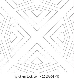 Geometric vector mandala with triangular elements. abstract ornament for wallpapers and backgrounds. Black and white mandala. 
