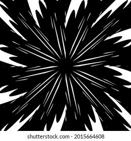 Geometric vector mandala with triangular elements. abstract ornament for wallpapers and backgrounds. Black and white mandala. 
