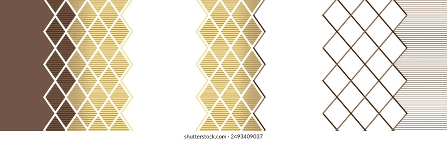 Patrones sin costuras ornamentales de Vector geométrico. Patrón moderno gráfico. Simple Diseño gráfico de celosía. Patrón para anuncios.