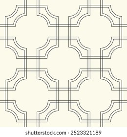 Geometric vector pattern. Abstract picture for wallpaper and background. Black and white ornament.