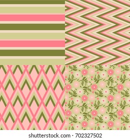 Geometric vector pattern. Abstract striped texture. Can be used in textiles, for book design, website background