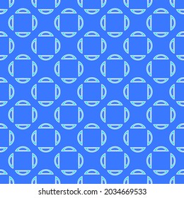 Geometrisches Vektormuster mit Aquamarine und blauen Farben. abstrakter Ornament für Wallpaper und Hintergründe.