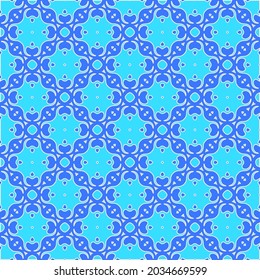 Patrón vectorial geométrico con colores Aquamarina y azul. ornamento abstracto para fondos de escritorio y fondo.