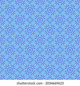 Patrón vectorial geométrico con colores Aquamarina y azul. ornamento abstracto para fondos de escritorio y fondo.