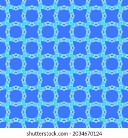Geometric vector pattern with Aquamarine and blue colors. abstract ornament for wallpapers and backgrounds.