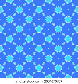 Geometric vector pattern with Aquamarine and blue colors. abstract ornament for wallpapers and backgrounds.