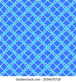 Geometric vector pattern with Aquamarine and blue colors. abstract ornament for wallpapers and backgrounds.