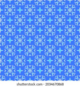 Geometrisches Vektormuster mit Aquamarine und blauen Farben. abstrakter Ornament für Wallpaper und Hintergründe.