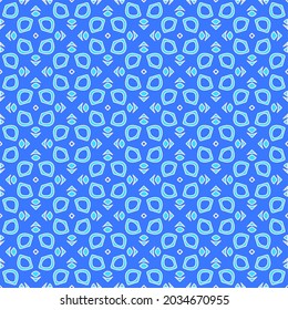Geometric vector pattern with Aquamarine and blue colors. abstract ornament for wallpapers and backgrounds.
