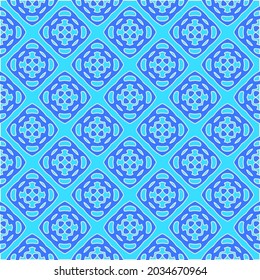 Patrón vectorial geométrico con colores Aquamarina y azul. ornamento abstracto para fondos de escritorio y fondo.