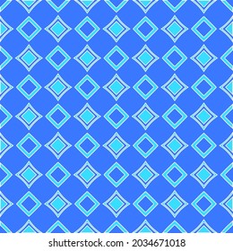 Geometric vector pattern with Aquamarine and blue colors. abstract ornament for wallpapers and backgrounds.