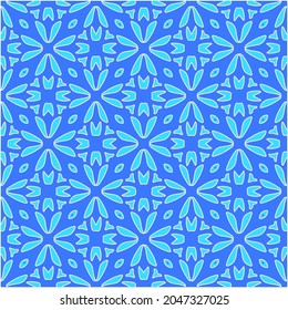Patrón vectorial geométrico con colores Aquamarina y azul. ornamento abstracto para fondos de escritorio y fondo.