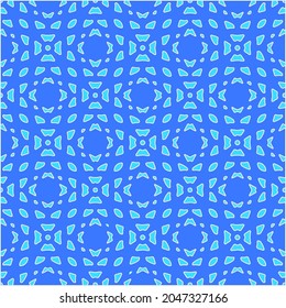 Patrón vectorial geométrico con colores Aquamarina y azul. ornamento abstracto para fondos de escritorio y fondo.