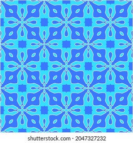 Patrón vectorial geométrico con colores Aquamarina y azul. ornamento abstracto para fondos de escritorio y fondo.