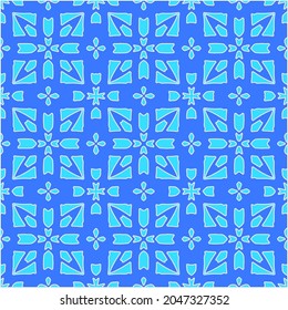Patrón vectorial geométrico con colores Aquamarina y azul. ornamento abstracto para fondos de escritorio y fondo.