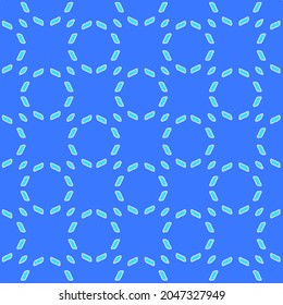Geometrisches Vektormuster mit Aquamarine und blauen Farben. abstrakter Ornament für Wallpaper und Hintergründe.