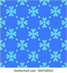 Geometric vector pattern with Aquamarine and blue colors. abstract ornament for wallpapers and backgrounds.