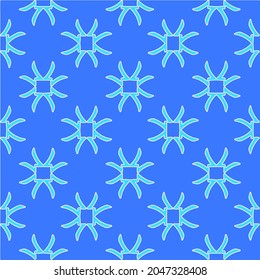 Patrón vectorial geométrico con colores Aquamarina y azul. ornamento abstracto para fondos de escritorio y fondo.
