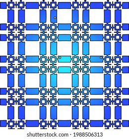 Patrón vectorial geométrico con gradiente azul y azul. decoración sencilla para tapices y fondos.