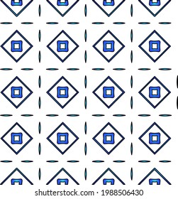 Geometric vector pattern with azure and blue gradient. simple ornament for wallpapers and backgrounds.