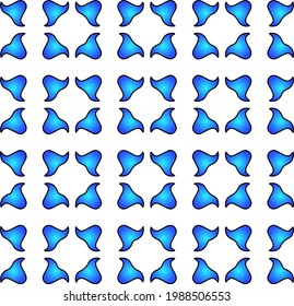 Geometric vector pattern with azure and blue gradient. simple ornament for wallpapers and backgrounds.