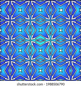 Patrón vectorial geométrico con gradiente azul y azul. decoración sencilla para tapices y fondos.