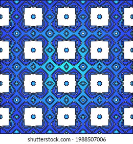 Geometric vector pattern with azure and blue gradient. simple ornament for wallpapers and backgrounds.