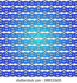 Geometric vector pattern with azure and blue gradient. simple ornament for wallpapers and backgrounds.