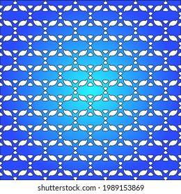 Geometric vector pattern with azure and blue gradient. simple ornament for wallpapers and backgrounds.