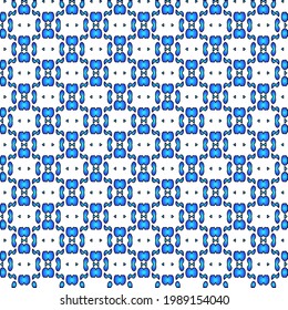 Geometric vector pattern with azure and blue gradient. simple ornament for wallpapers and backgrounds.