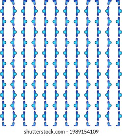 Geometric vector pattern with azure and blue gradient. simple ornament for wallpapers and backgrounds.