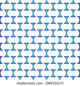 Geometric vector pattern with azure and blue gradient. simple ornament for wallpapers and backgrounds.