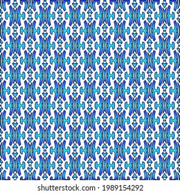 Geometric vector pattern with azure and blue gradient. simple ornament for wallpapers and backgrounds.