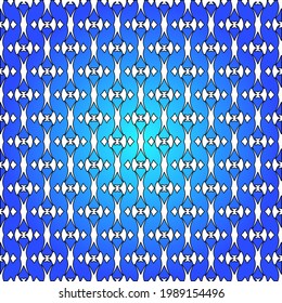 Geometric vector pattern with azure and blue gradient. simple ornament for wallpapers and backgrounds.