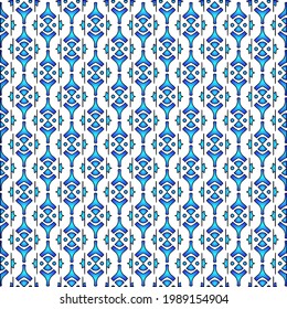 Geometric vector pattern with azure and blue gradient. simple ornament for wallpapers and backgrounds.