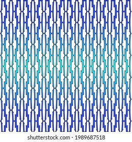 Geometric vector pattern with azure and blue gradient. simple ornament for wallpapers and backgrounds.