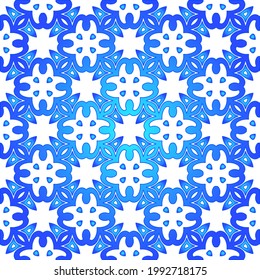 Patrón vectorial geométrico con gradiente azul y azul. decoración sencilla para tapices y fondos.