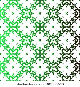 Geometric vector pattern with black and green gradient. simple ornament for wallpapers and backgrounds.