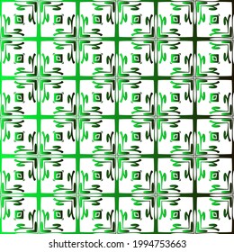 Geometric vector pattern with black and green gradient. simple ornament for wallpapers and backgrounds.