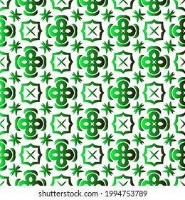 Geometric vector pattern with black and green gradient. simple ornament for wallpapers and backgrounds.