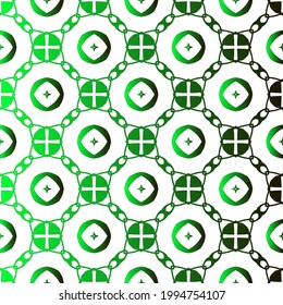 Geometric vector pattern with black and green gradient. simple ornament for wallpapers and backgrounds.