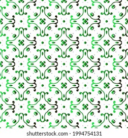 Patrón vectorial geométrico con gradiente negro y verde. decoración sencilla para tapices y fondos.