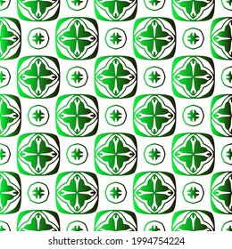Geometric vector pattern with black and green gradient. simple ornament for wallpapers and backgrounds.