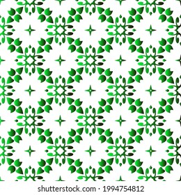 Geometric vector pattern with black and green gradient. simple ornament for wallpapers and backgrounds.