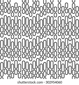 Geometric Vector Pattern - Black Lines, White Background