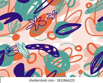 Patrón de vectores geométricos con blanco y negro. Formar un triángulo, una línea, un círculo. Moda hipster estilo Memphis. Retro Memphis de estilo de los años 80 o 90 estilo moda abstracta patrón sin fisuras.