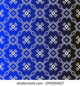 Geometric vector pattern with blue and black gradient. simple ornament for wallpapers and backgrounds.