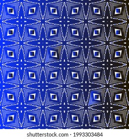 Geometric vector pattern with blue and black gradient. simple ornament for wallpapers and backgrounds.